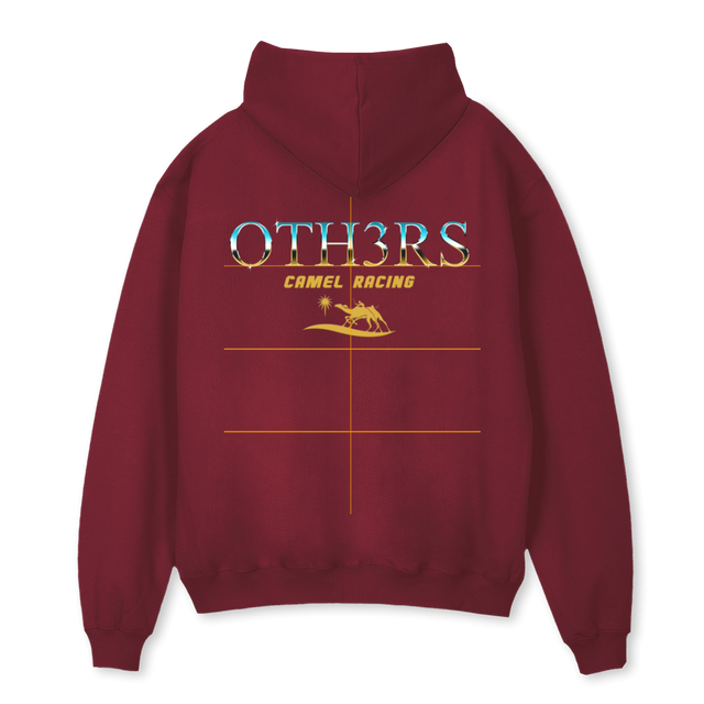 MON Burgundy Oversized Hoodie.