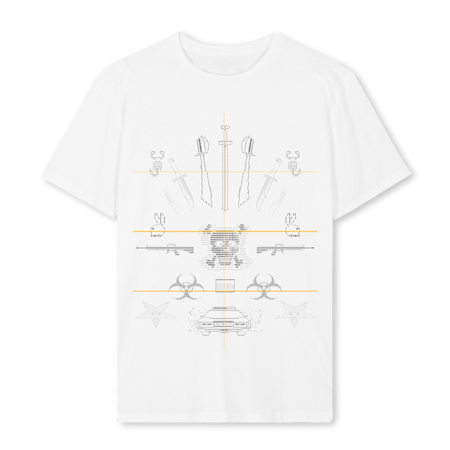 BADASCIIDOS White Regular Tee.