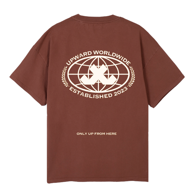 UWFAFINAL Vintage Brown Oversized Tee.