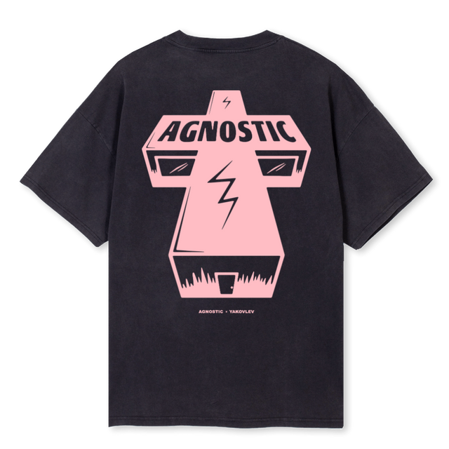 HWAGN Vintage Black Oversized Tee.