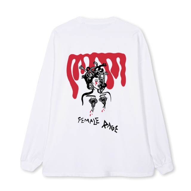 MKTMED White Oversized LS Tee.
