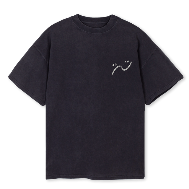 MKTLAD Vintage Black Oversized Tee.