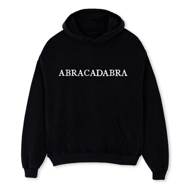 ABRA Black Oversized Hoodie.