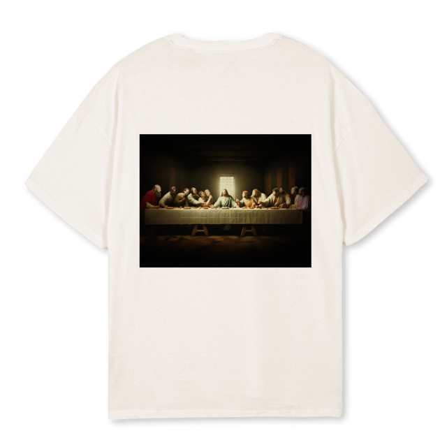 BLINDCOMMUNIONWHITE Vintage White Oversized Tee.