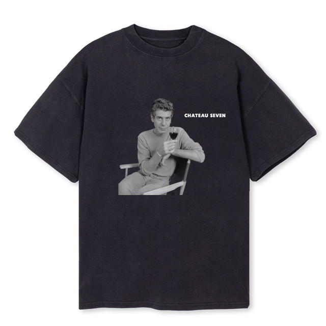BOURDAINBLACK Vintage Black Oversized Tee.