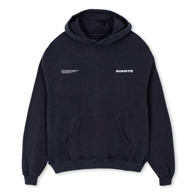 DS  Vintage Black Oversized Hoodie.