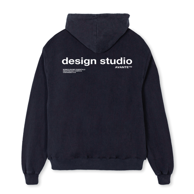 DS  Vintage Black Oversized Hoodie.
