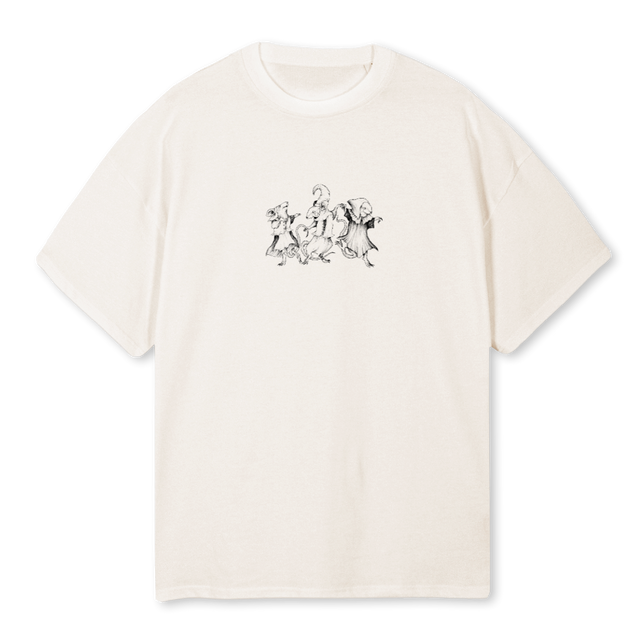 BRUJ Vintage White Oversized Tee.