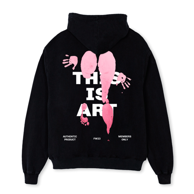 BUTTPRINT Black Oversized Hoodie.