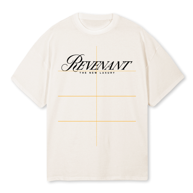 REVENANT Vintage White Oversized Tee.