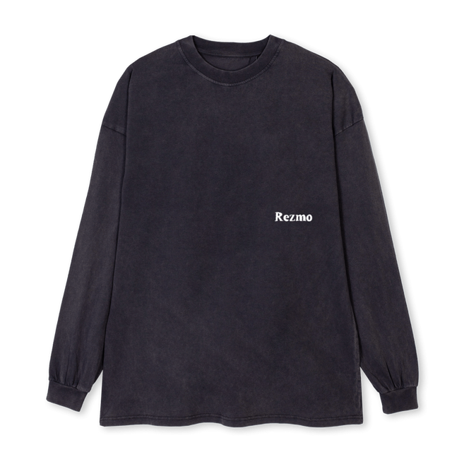 CONDO  Vintage Black Oversized LS Tee.
