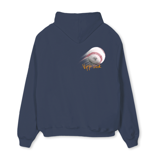 BASE  Navy Blue Oversized Hoodie.