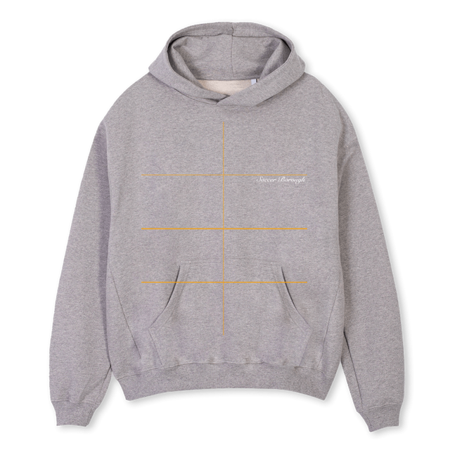 MARADONA  Grey Marl Oversized Hoodie.