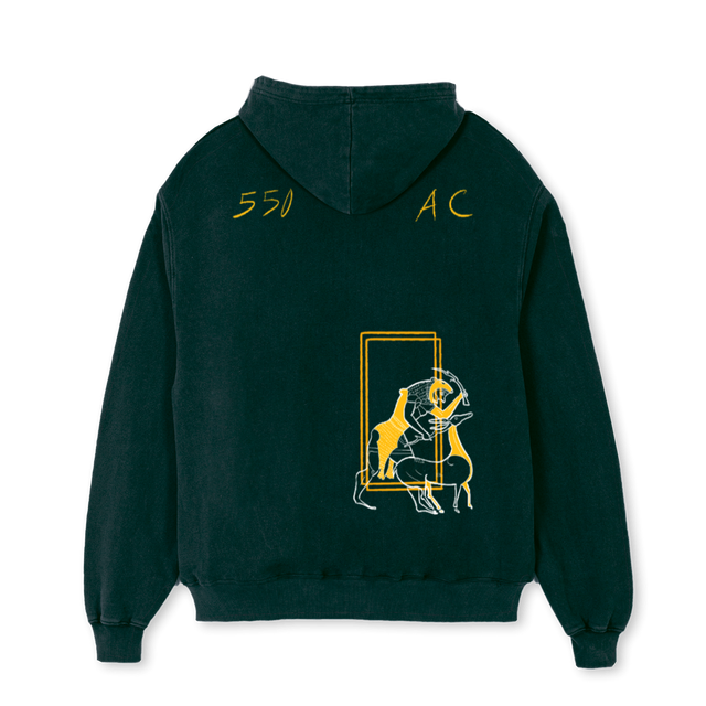 HERACLES  Wild Green Oversized Hoodie.