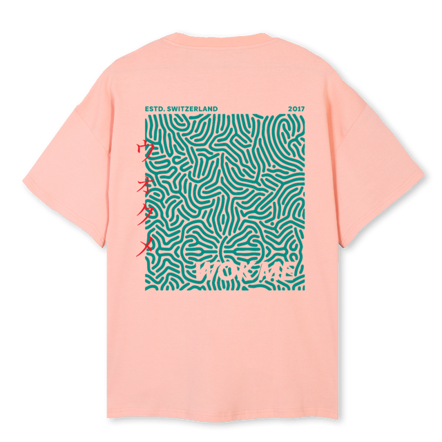 WOKMEE Pink Clay Oversized Tee.