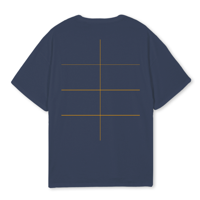 NAVY  Navy Blue Oversized Tee.