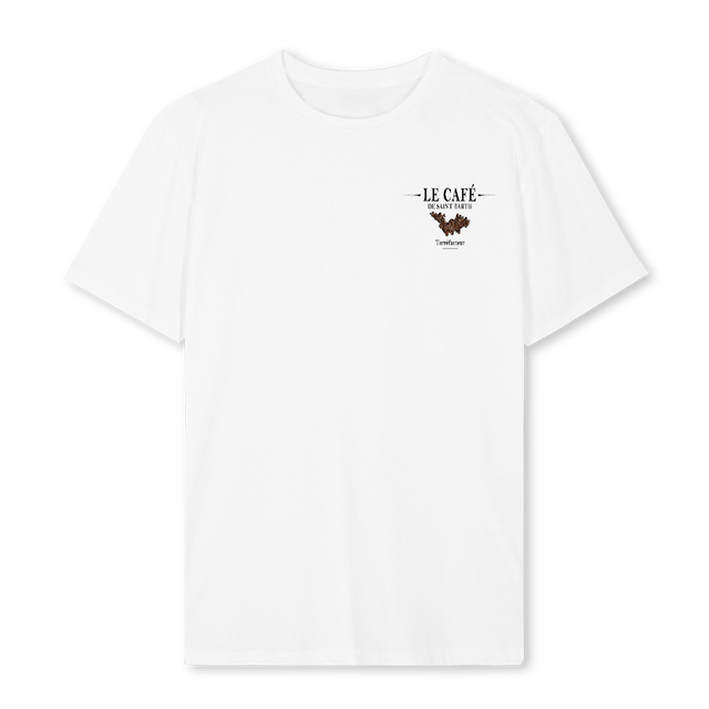 CAFÉ SBH White Regular Tee.