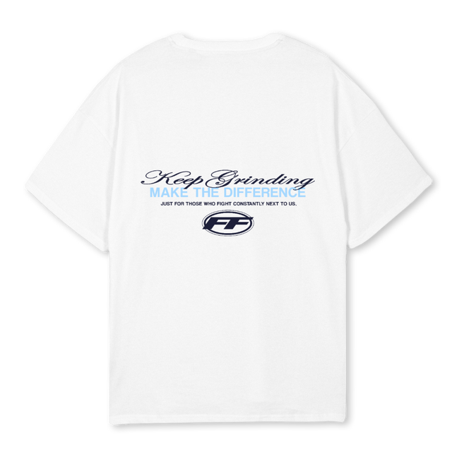 FFTEESAMPLE White Oversized Tee.