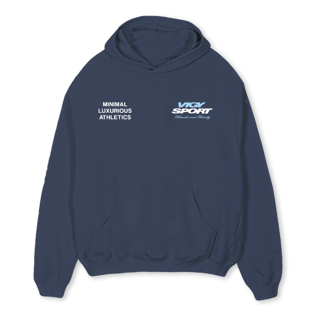 FFBLUEHOODIE Navy Blue Oversized Hoodie.