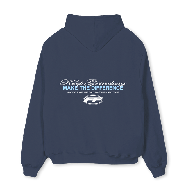 FFBLUEHOODIE Navy Blue Oversized Hoodie.