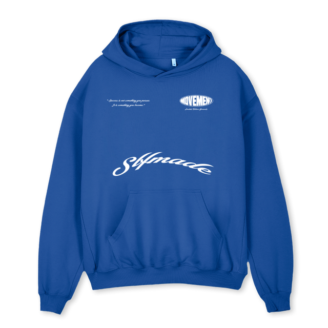 ELEGANCEHOODIEBLUE Cobalt Blue Oversized Hoodie.