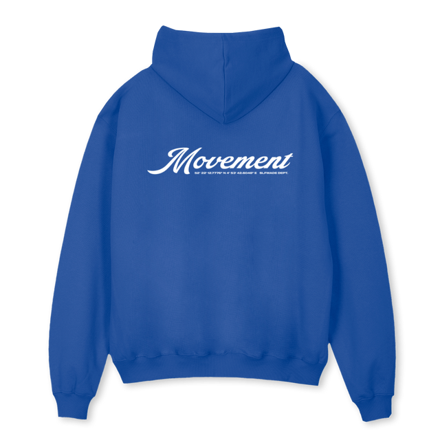 ELEGANCEHOODIEBLUE Cobalt Blue Oversized Hoodie.
