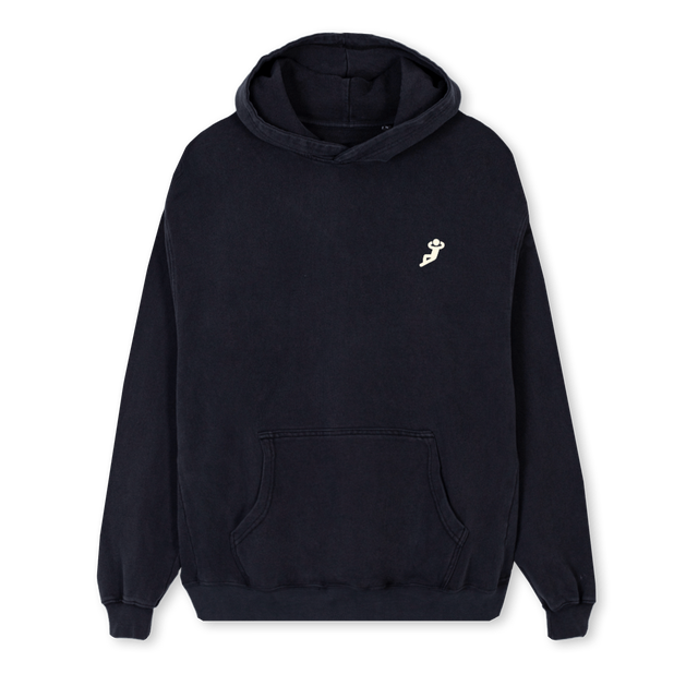 CHILLL Vintage Black Regular Hoodie.