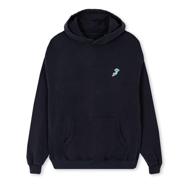 MAN Vintage Black Regular Hoodie.