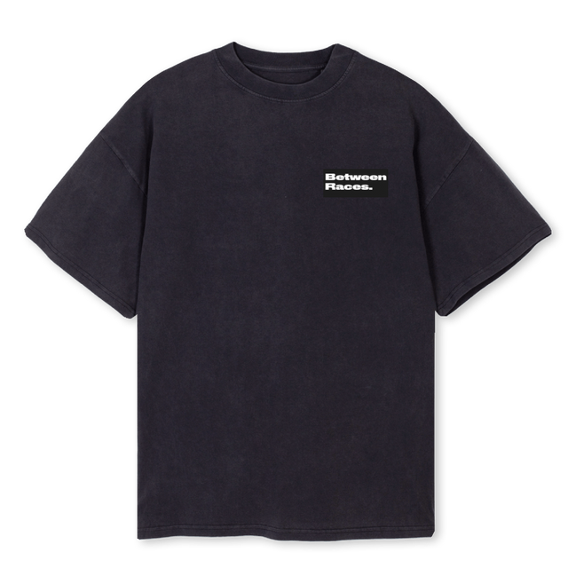 BRARROW Vintage Black Oversized Tee.