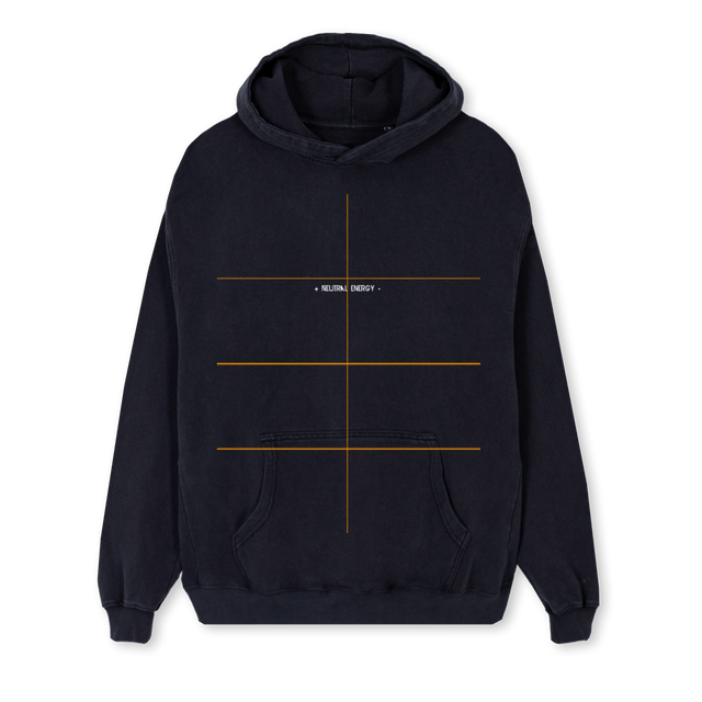 NENERGY Vintage Black Regular Hoodie.