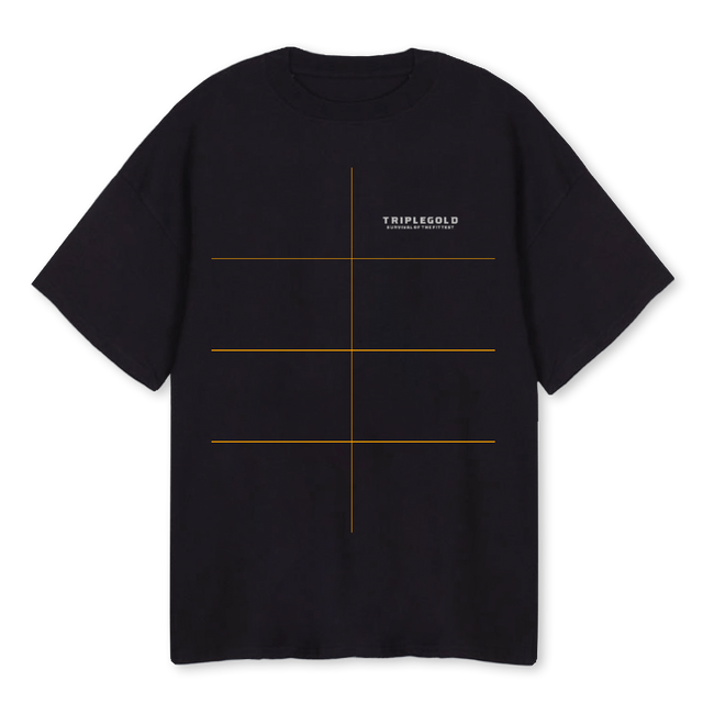 BEARBLACKTEE Black Oversized Tee.