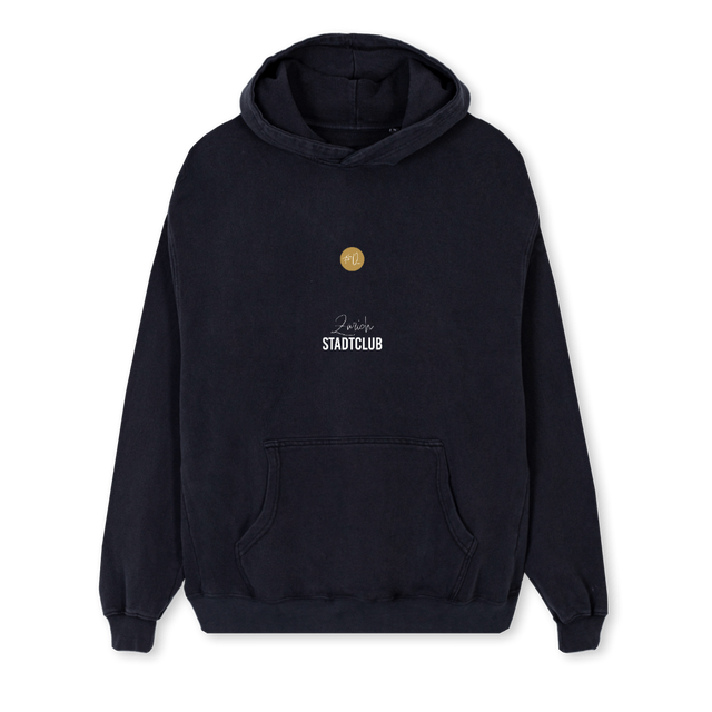 STADTCLUBHOODIEREG Vintage Black Regular Hoodie.