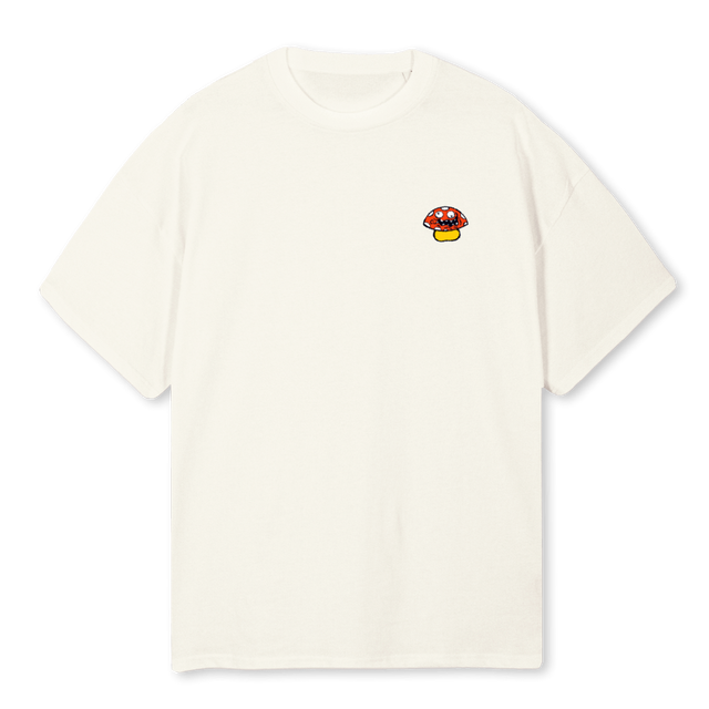 WAMDCREAMTEE Cream Oversized Tee.