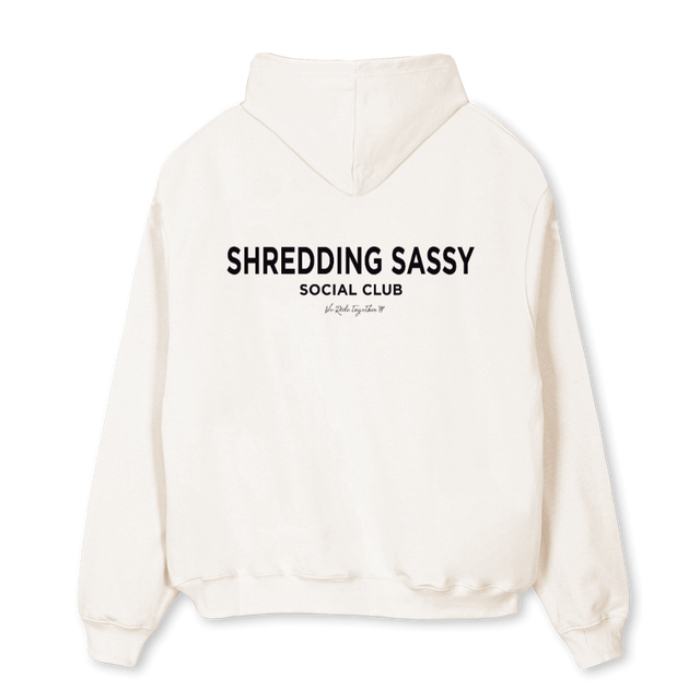 SSSCESSENTIALSVWHOOD Vintage White Oversized Hoodie.