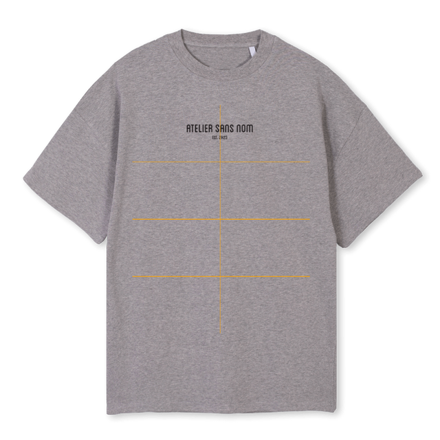 ASNTB Grey Marl Oversized Tee.