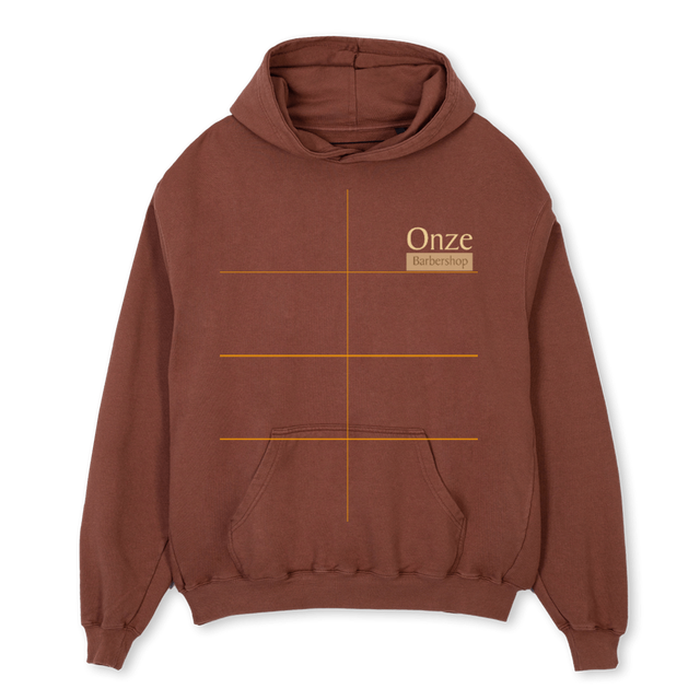 ONZE Vintage Brown Oversized Hoodie.