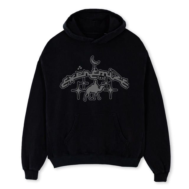 ARAB Black Oversized Hoodie.