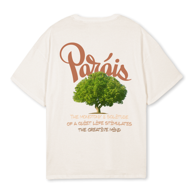 SOLITUDE Vintage White Oversized Tee.