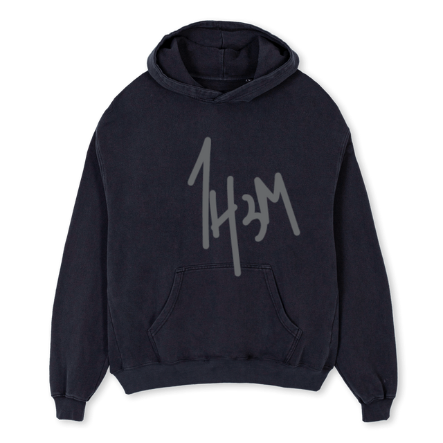 HPHP Vintage Black Oversized Hoodie.