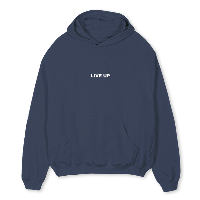 BLU Navy Blue Oversized Hoodie.