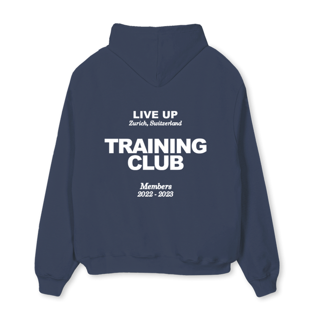 BLU Navy Blue Oversized Hoodie.