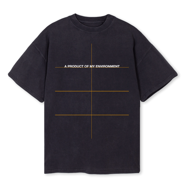 ENVIRONMENT Vintage Black Oversized Tee.