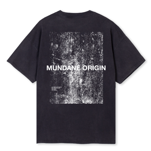 CONCRETE Vintage Black Oversized Tee.