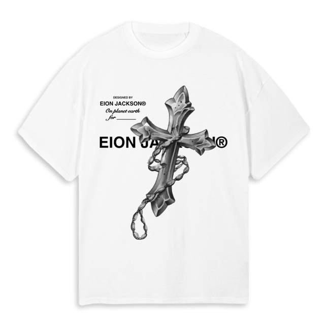 CROSSTEE White Oversized Tee.