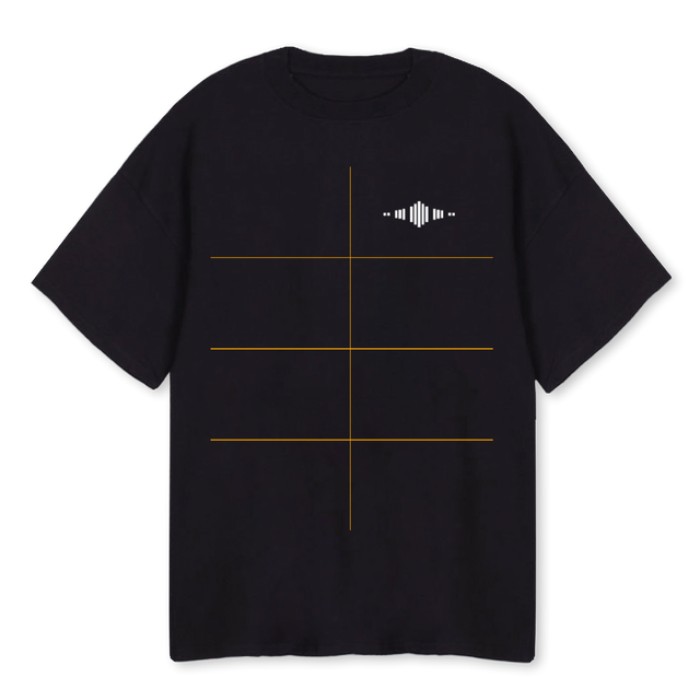 SHIRTBLWHIGS Black Oversized Tee.
