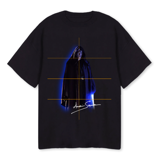 ANAKIN Black Oversized Tee.