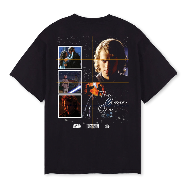 ANAKIN Black Oversized Tee.