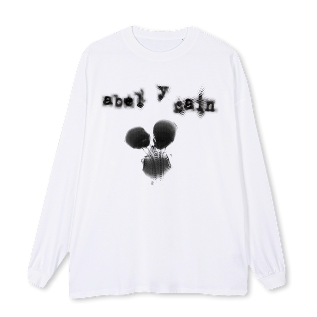 ABEL White Oversized LS Tee.