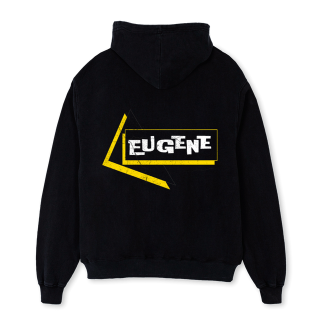 PREGENEFIVE Black Oversized Hoodie.
