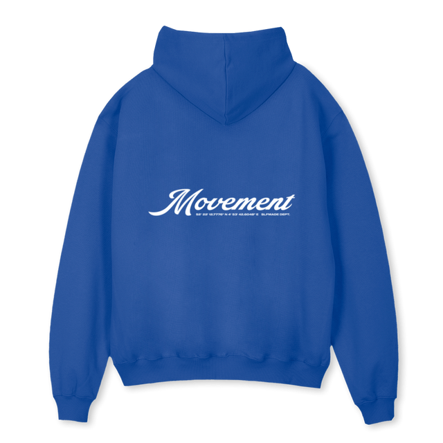 ELEGANCETRUIBLUE Cobalt Blue Oversized Hoodie.